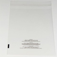 100 12×15 Poly Bags Resealable Suffocation Warning Clear Merchandise 1.5 mil