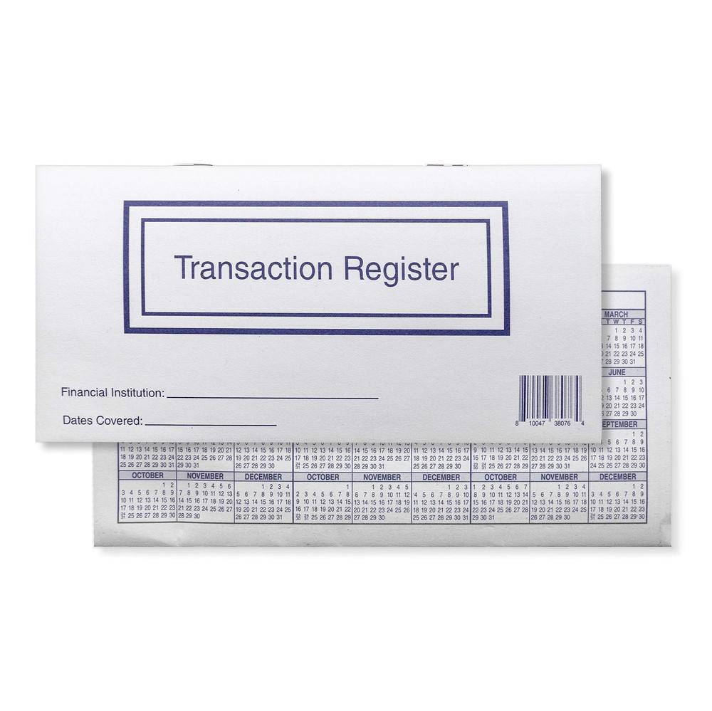 Checkbook Registers for Personal Checkbook, Transactions Ledgers, Pack of 10,…