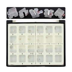 Orthodontic Bracket Ceramic Metal Slot Aesthetic Braces Roth 018 022 3M Clarity