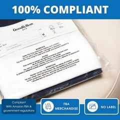 1000 Count 11×14 Eko-pack Poly Bag 2 Mil with Warning,For FBA Compliant and Pack