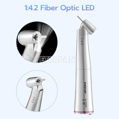 ETERFANT Dental 1:1 /1:4.2 Optic Fiber LED Contra Angle Straight Nose Handpiece