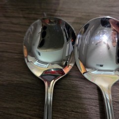 Wallace Casino 18/10 China Soup Spoons Set of 3 Silver Tone Stainless Steel