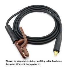 WeldingCity 15-ft #2 Gauge 2-AWG Welding Cable Lead 300A Stick Holder Dinse Plug