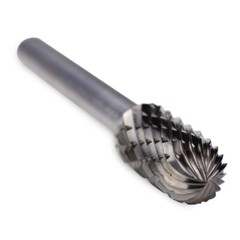 BHA 5 Piece Tungsten Carbide Burr Die Grinder Bits Set, Double Cut – 1/4” Shank