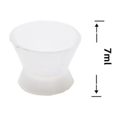 3 Pcs Dental Silicone Dappen Dish Mixing Cup Acrylic No-Stick Flexible Bowl