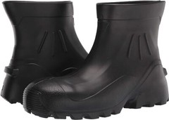 BLACK WATERPROOF Hunting Fishing Farming Mud Safety Toe PROTECTIVE WORK BOOTS