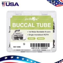 Dental Orthodontic Buccal Tube 1st 2nd Molar Tubes Roth/MBT 022 Bondable AZDENT