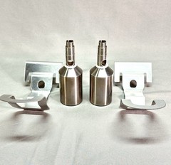 2x Crathco 99463HV Heavy Product Dispenser Valves Plus 2x Push Handles Fast Ship
