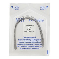 10-100x Dental Ortho Arch Wire Niti Super Elastic Round Rectangular Natural Form
