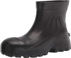 BLACK WATERPROOF Hunting Fishing Farming Mud Safety Toe PROTECTIVE WORK BOOTS