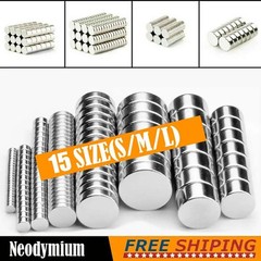 N52 Small Large Neodymium Magnets Disc Round Super Strong Rare Earth Magnet Lot