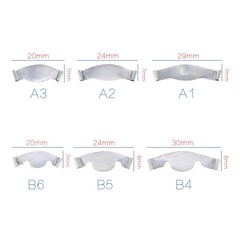 20Pcs/Pack Dental Saddle Contoured Matrix Metal Matrices Bands Spring clip