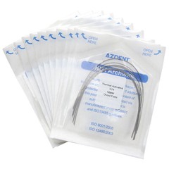 AZDENT Dental Orthodontic Heat Thermal Activated NITI Arch Wires Ovoid/Nature