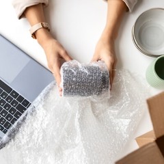 Fan3/16″ Small Bubble Cushioning Wrap Padding Roll 700’x 12″ Wide Perf 12″ 700FT