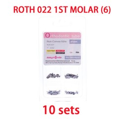 40pc Dental Buccal Tubes Orthodontic brackets 1st Molar 2nd Roth/MBT Non-Convert