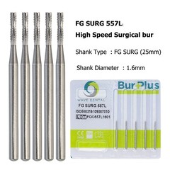 Wave Dental Surgical Burs 25mm Carbide Bur Friction Grip FG Round For High Speed