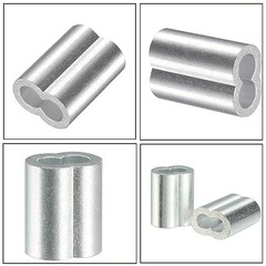 200 Pcs Aluminum Crimping Loop Sleeve 1/16″,Cable Crimp Ferrules for Wire…