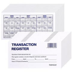 24 Pack Checkbook Registers – Personal Check Register Ledger Easy Read Pages New
