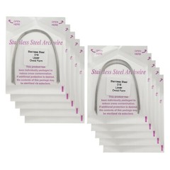 100pcs Dental Orthodontic Arch Wire Stainless Steel Ovoid Form Archwires Round