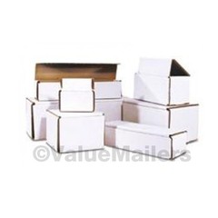 200 – 8 x 4 x 2 White Corrugated SHIPPING BOX Mailer Packing Storage Boxes