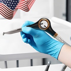 NSK Style Dental Low Slow Speed Contra Angle Handpiece Latch E-type YBB-Gold