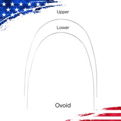 Dental Orthodontic Arch Wire Round Super Elastic NITI Round Ovoid Form AZDENT