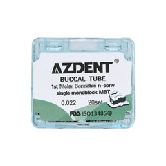 Dental Orthodontic Buccal Tubes 1st/2nd Molar Non-Conv Roth MBT 022 018 AZDENT