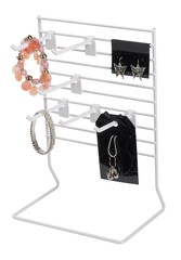 SSWBasics 6-Peg White Wire Countertop Rack – 8″W x 8″H
