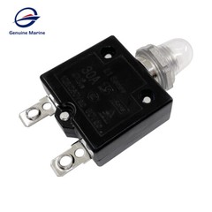 1/5/8PCS Push Button Reset Thermal Circuit Breaker 5-40A 50V DC 125/250V Volt AC