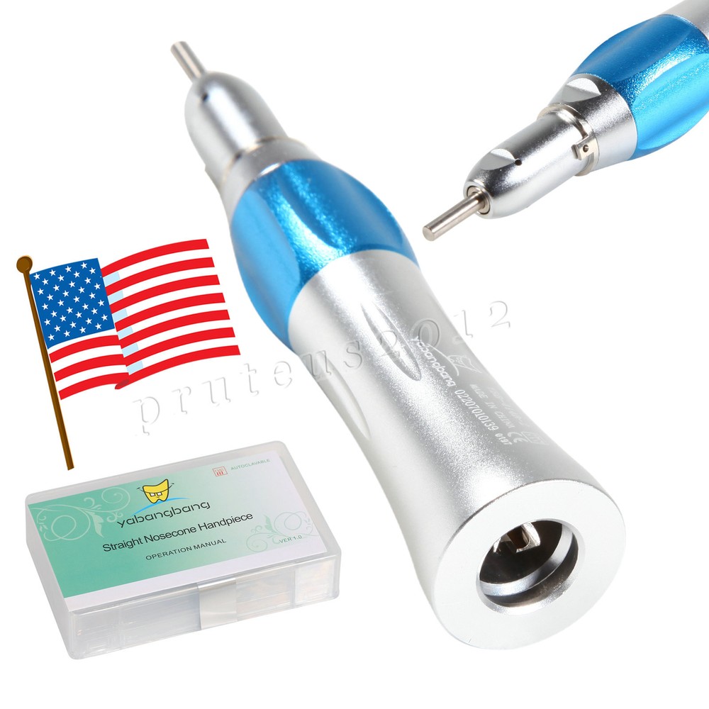 Dental Slow Low Speed Handpiece Straight Nose Cone fit E-type Motors
