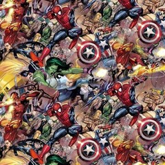 Marvel Characters Fighting 22 – 16″ x 48″ Hydrographic Film Hydro Dipping