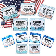 Dental Orthodontic Buccal Tubes 1st 2nd Molar Tube Roth MBT 022 Bondable AZDENT