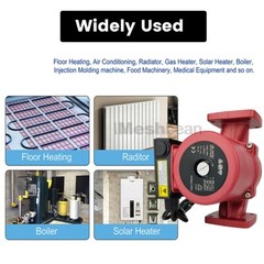 1/6HP 3 Speed Circulating Pump Use w/Outdoor Furnaces,Hot water heat,Solar,115V