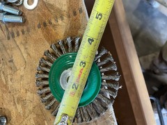3 ea. 4″ Knot Wheel Brush Stainless Steel .020 SS 20,000 RPM 1/2 – 13 arbor