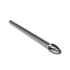 BHA Long Tungsten Carbide Burr Rotary File, Double Cut – 6 inch x 1/4 inch Shank