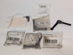 Lot of 7 KIPP K0123.0AE1X15, KHB-280, KHB-64 adjustable ball handles as shown