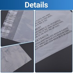 Clear Poly Bags with Suffocation Warning 6×9,8×10,9×12,11×14,12×15,14×20,18×24