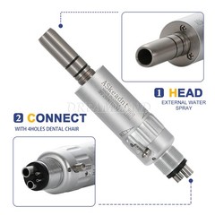 ASKEADNT Dental Slow Low Speed Handpiece Air Motor Micromotor 4 Holes