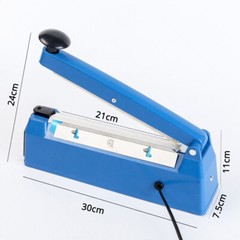 5x7in Matte Clear Front Blue Back Mylar Stand up Zip Lock Pouch Bag w/ Machine