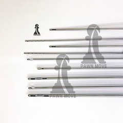 Cannula Set of 9 Pieces Liposuction Kit, 5 Fixed Handle, 2 Tomy Hub, 2 Luer Lock