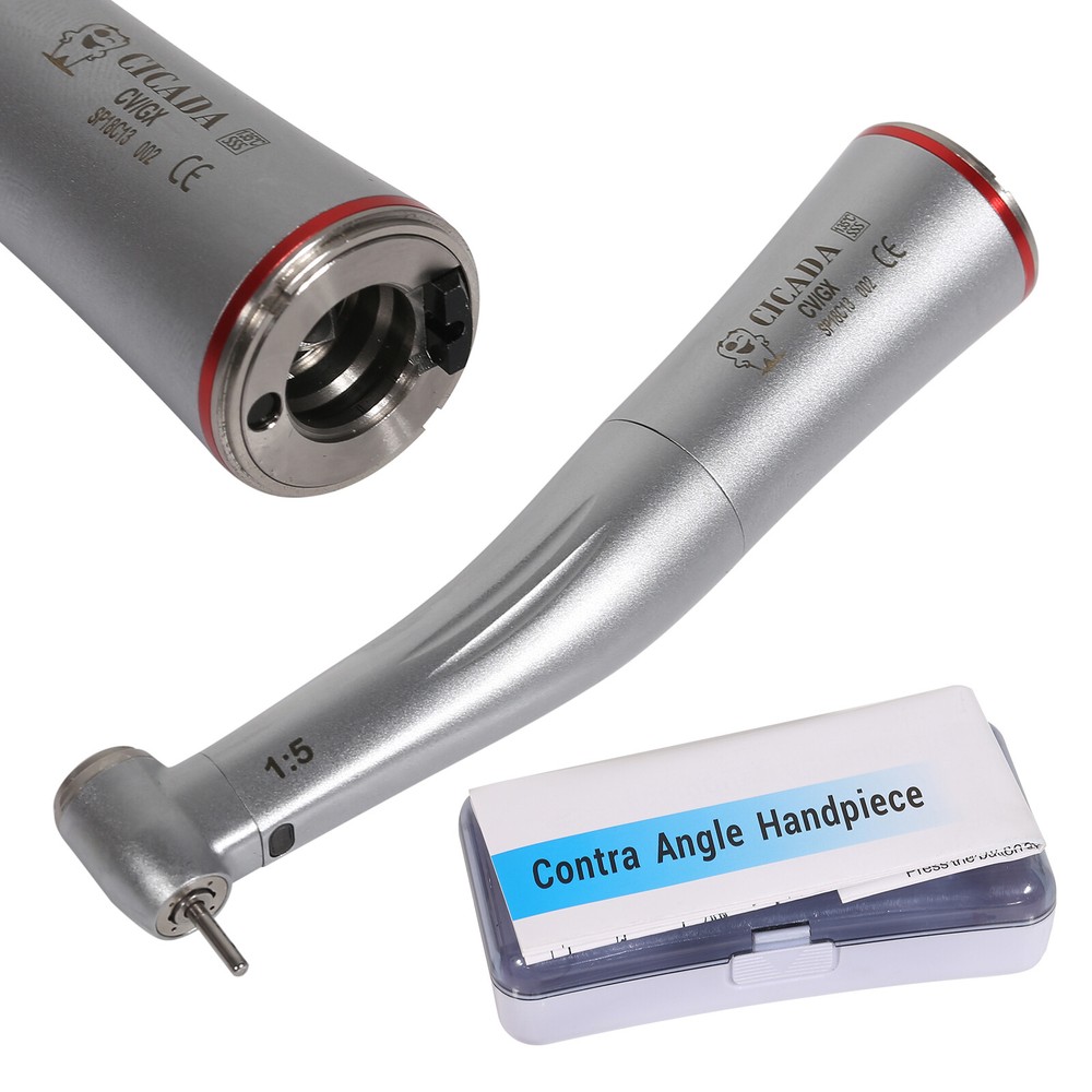 Dental 1:5 Increasing LED Optic Contra Angle Handpiece Inner water channel CV/GX