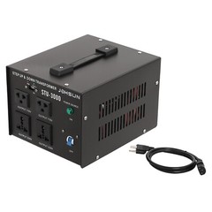 Heavy Duty 3000W Voltage 220V-110V 110V-220V Step Up/ Down Transformer Converter