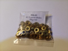 Live Steam #5 Brass Flat Washer 100 Count Pack – New Train Parts