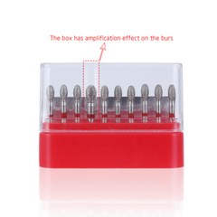 Dental Fine Grit Diamond Burs 379-023F Egg Football Shape for Cutting 10Pcs/PK