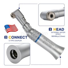 Dental Contra Angle Handpiece Low Speed For E-type Motors Latch Chuck Handpiece