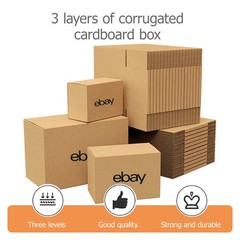 25-100 pcs 6″x4 3/4″x4 3/4″ Shipping Packing corrugated cardboard boxes ebay UL