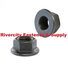 5/16-24 Hex Flange Nut Grade 8 5/16×24 Nuts 5/16 x 24 Smooth Bottom Phos & Oil