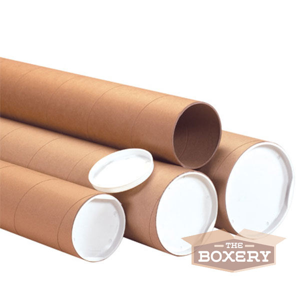 3×15” Kraft Mailing Shipping Packing Tubes 24/cs from The Boxery