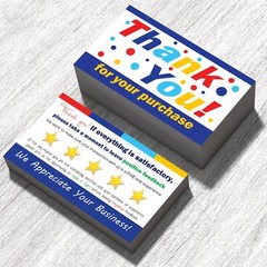 for eBay Seller Thank You Cards Your Purchase Order Notes Sets 50 250 500 1000