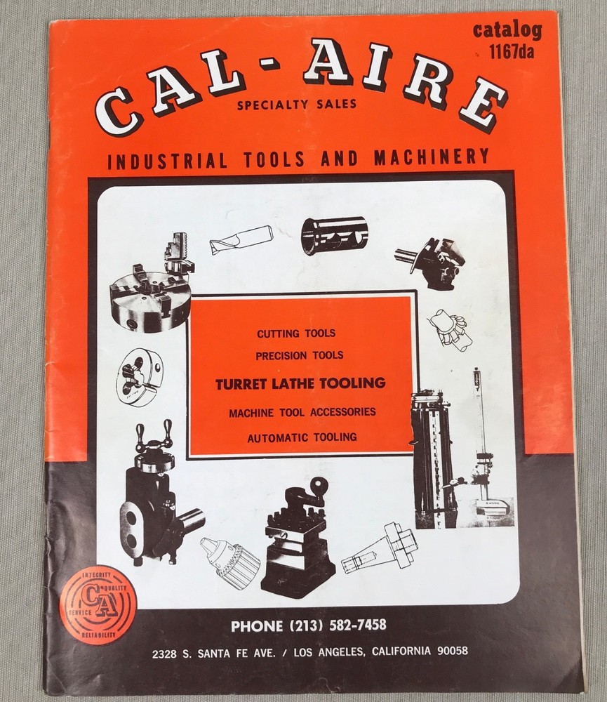 1967 Cal-Aire Industrial Tools an Machinery Catalog 1167da